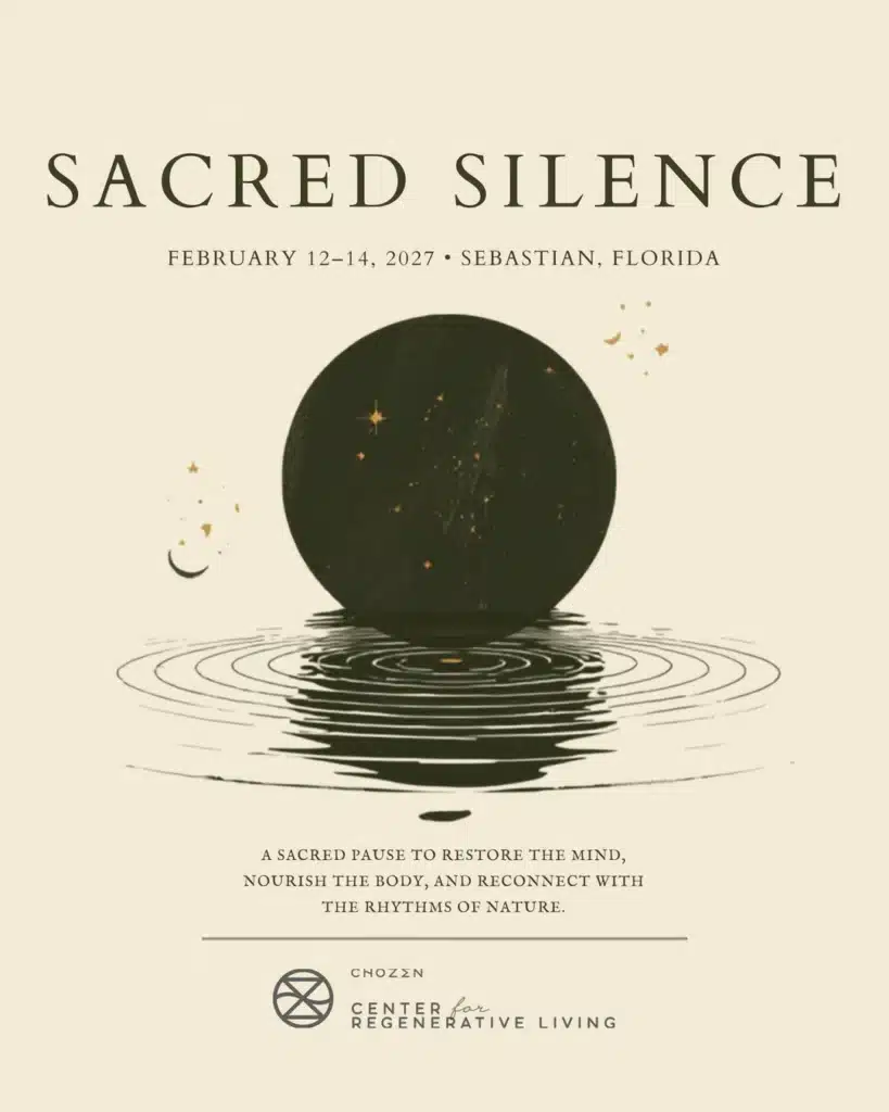 Sacred silence retreat at ChoZen, Sebastian, Florida